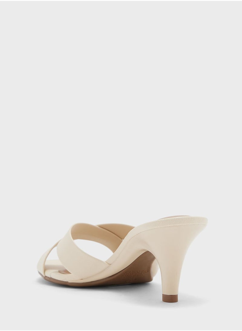 Beira Rio - Brielle Multi Strap Mid Heel Sandals - Image 1