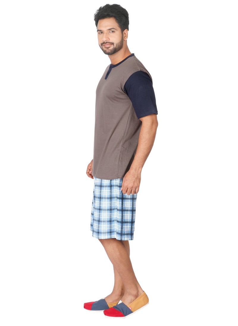 Soko Mesh Sleepwear Set For Men, Grey  - Image 2