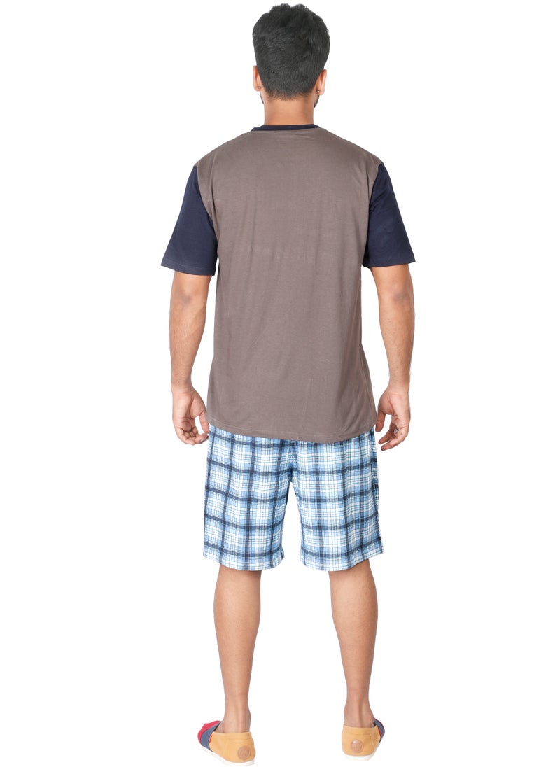 Soko Mesh Sleepwear Set For Men, Grey  - Image 3