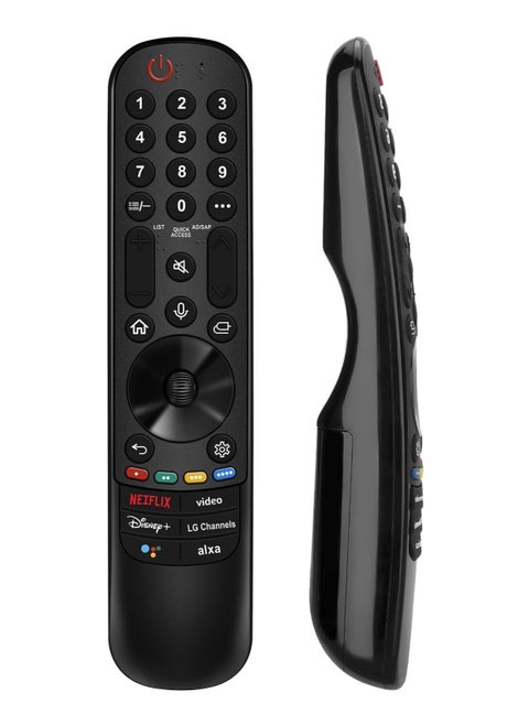 Universal LG TV Magic Remote Replacement for 2019–2024 Smart TVs | Compatible with MR20GA, MR21GA, MR22GA, MR23GA, MR24GA | Voice & Pointer Function | Plug & Play | Bluetooth & Infrared | Ergonomic Design | 1-Year Warranty | High Precision Control