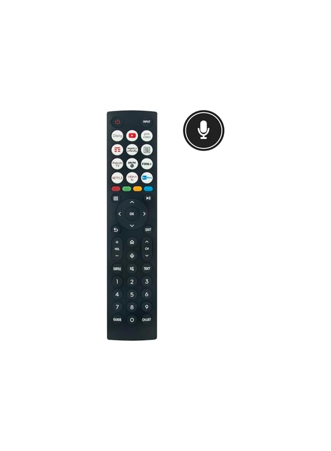 The Bros ERF2N36 0011 Replacement Voice Remote fit for Hisense LED UHD 4K Smart TV 55A6GG 55A6DG 55A6EGTUK 55A6FGTUK1 43A6K 55A63H 65A63H 75A63H - Image 3
