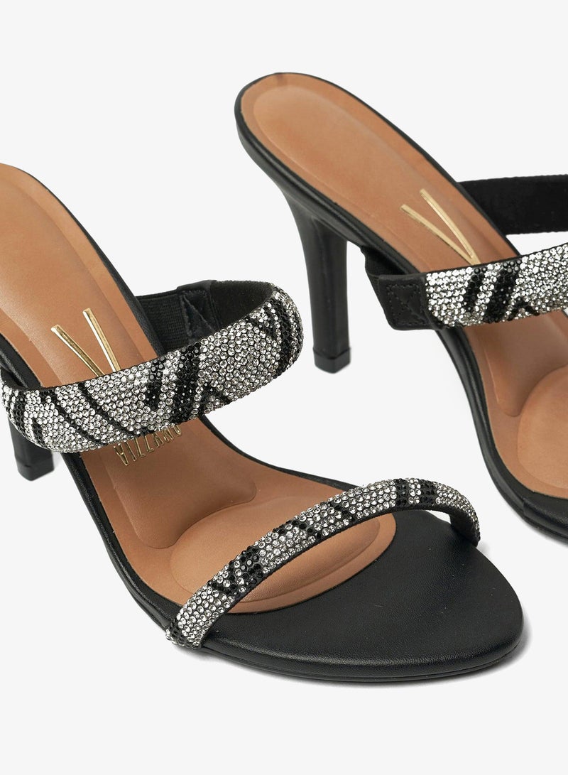 فيزانو صنادل بكعب عريض للنساء - صنادل أنيقة بكعب عالٍ للارتداء اليومي - Image 4