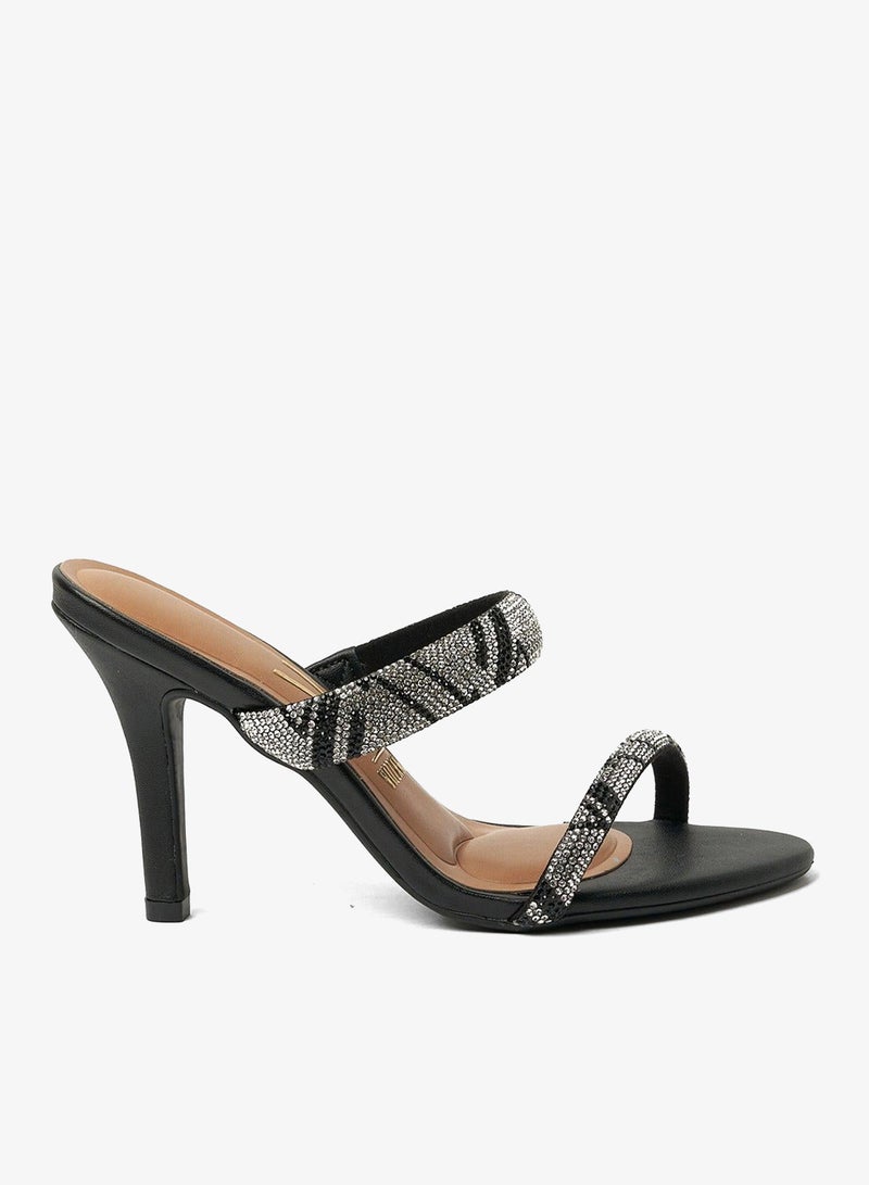 فيزانو صنادل بكعب عريض للنساء - صنادل أنيقة بكعب عالٍ للارتداء اليومي - Image 1