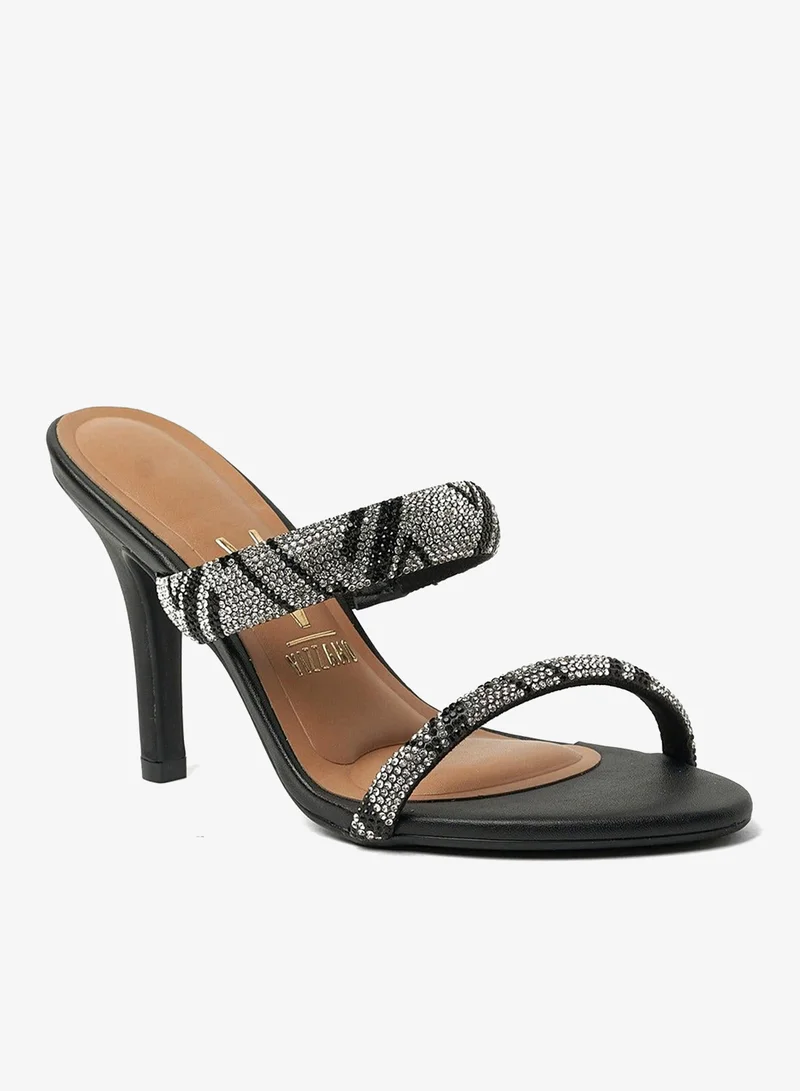 فيزانو صنادل بكعب عريض للنساء - صنادل أنيقة بكعب عالٍ للارتداء اليومي