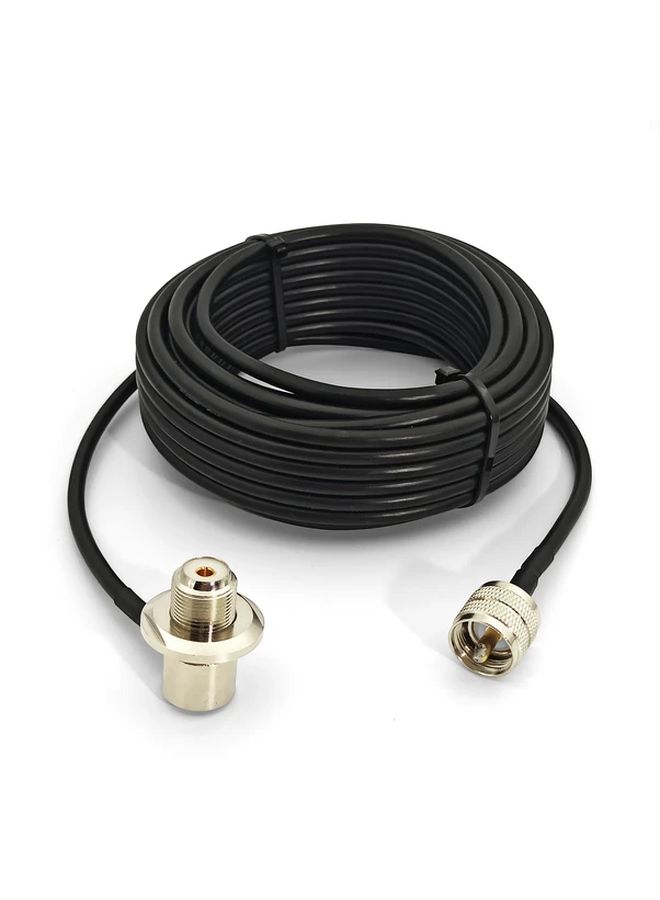 UHF Male to Female 90 Degree Coaxial Cable 1m 50 Ohm Low Loss Extension Cord - Image 3