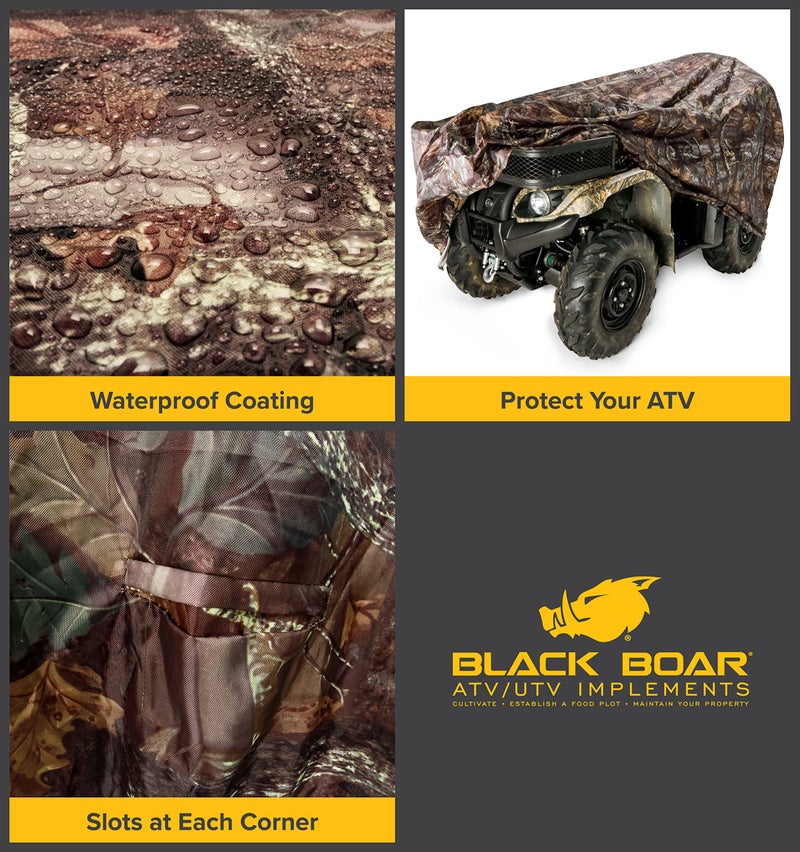 Black Boar ATV Cover - Features Waterproof Polyurethane Coating for Protection Against The Weather - Sewn-in Straps & Buckles - Jungle Camo, Large Up to 450cc (66019) - Image 2