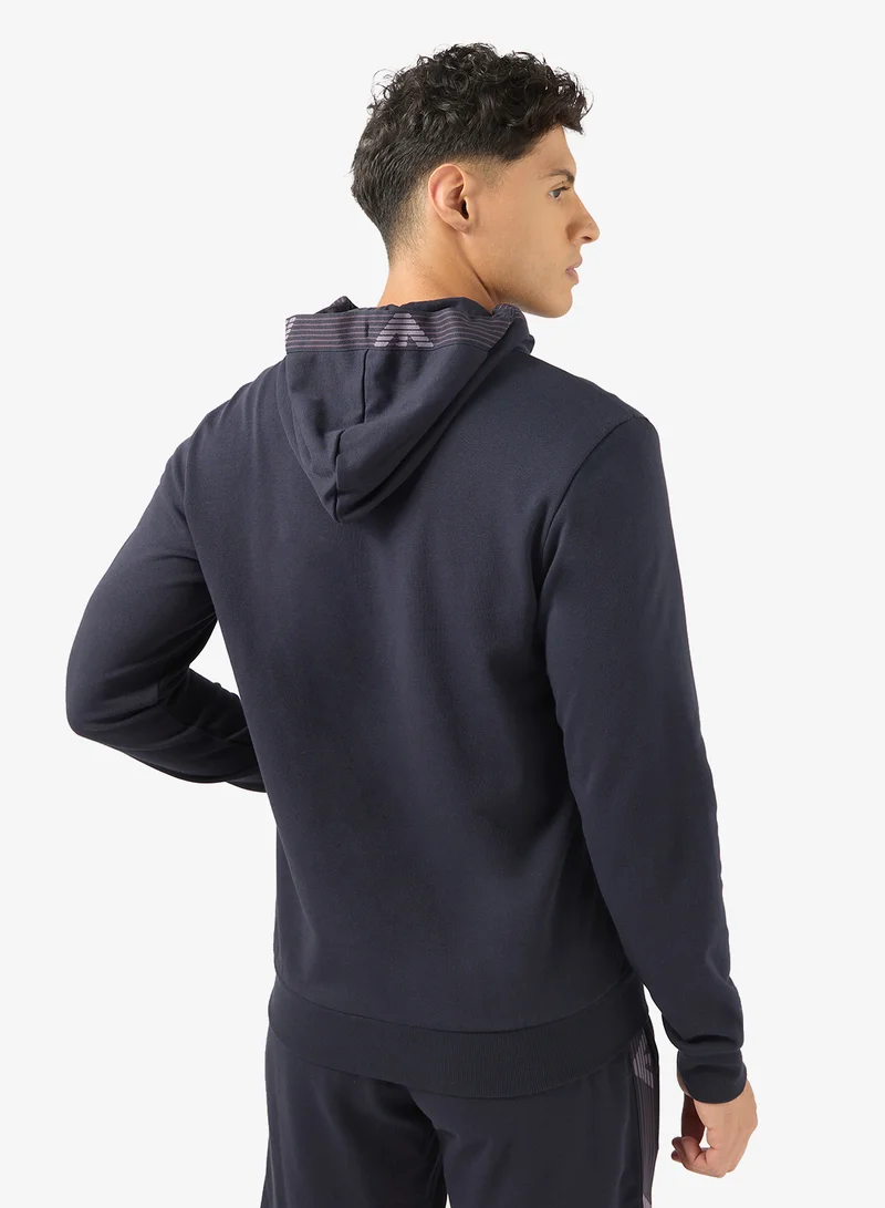 امبوريو ارماني سويت شيرت أساسي بياقة دائرية للاسترخاء