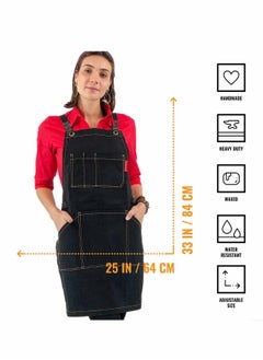 Excefore Tool Apron Canvas Heavy Duty Work with Pockets, for Men, Women, Pro Mechanic, Welding, Woodwork, Blacksmith  - Image 4