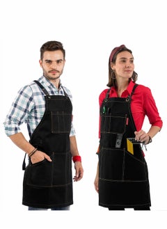Excefore Tool Apron Canvas Heavy Duty Work with Pockets, for Men, Women, Pro Mechanic, Welding, Woodwork, Blacksmith  - Image 3