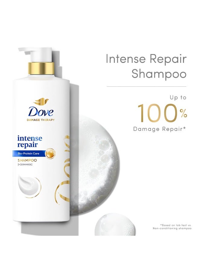 Dove Intense Repair Shampoo 650 ml Strengthening Shampoo for Smooth & Strong Hair - Image 3