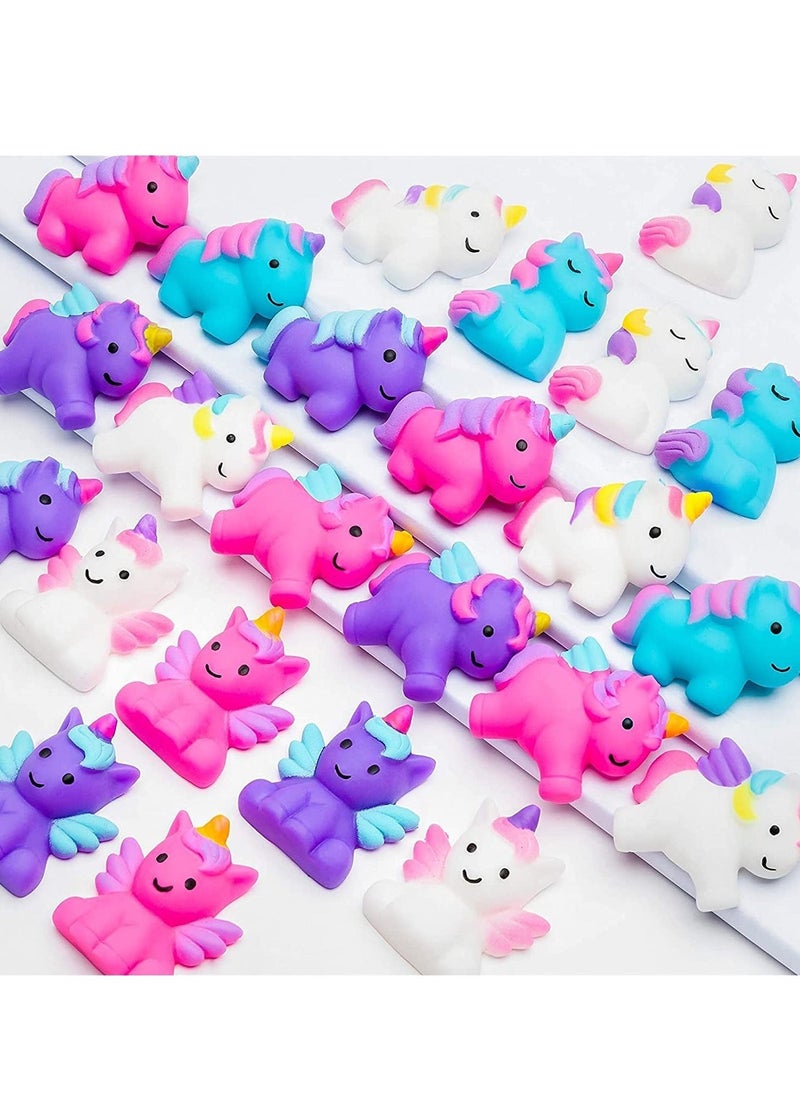 Generic Mochi Squishy Toys, 25Pcs Unicorn Kawaii Squishies Fidget Toys Pack - Stress Relief Toys Party Bags Fillers for Boys Girls Birthday Party Favors Gifts  - Image 2