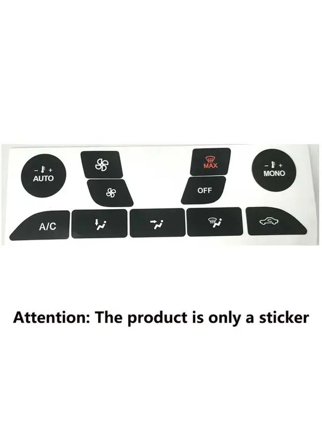 Car Button Repair Sticker Black Air Conditioner Switch Repair Decal Compatible With Focus 1999 2005 - Image 2