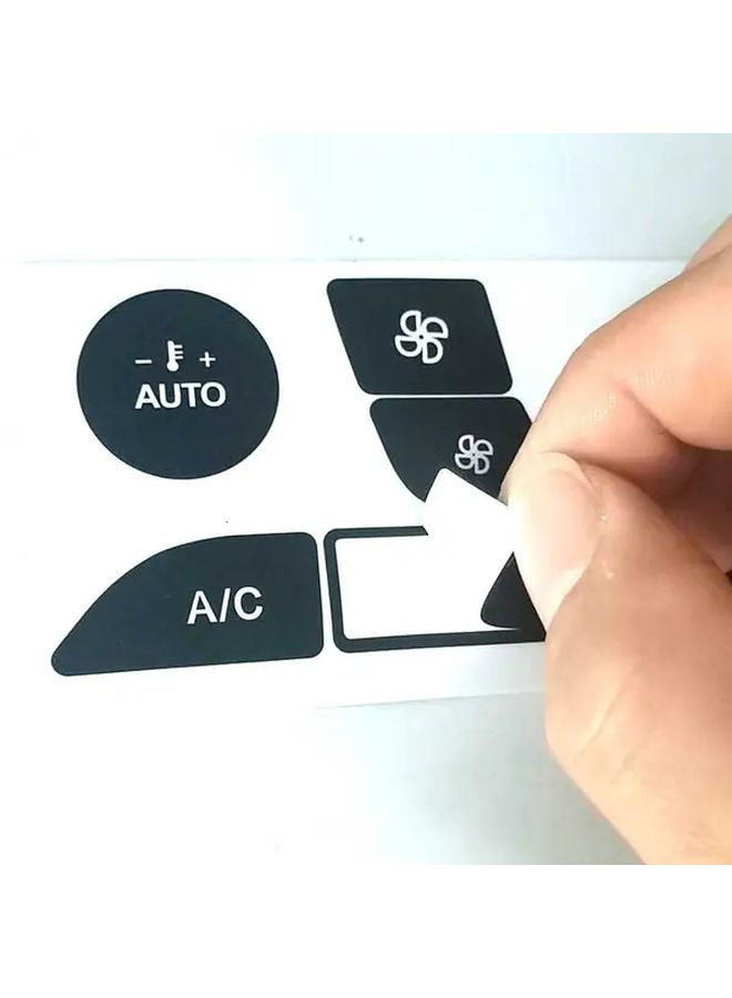 Car Button Repair Sticker Black Air Conditioner Switch Repair Decal Compatible With Focus 1999 2005 - Image 5