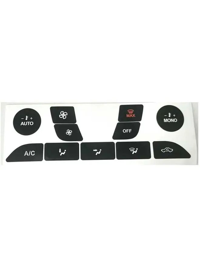 Car Button Repair Sticker Black Air Conditioner Switch Repair Decal Compatible With Focus 1999 2005 - Image 3