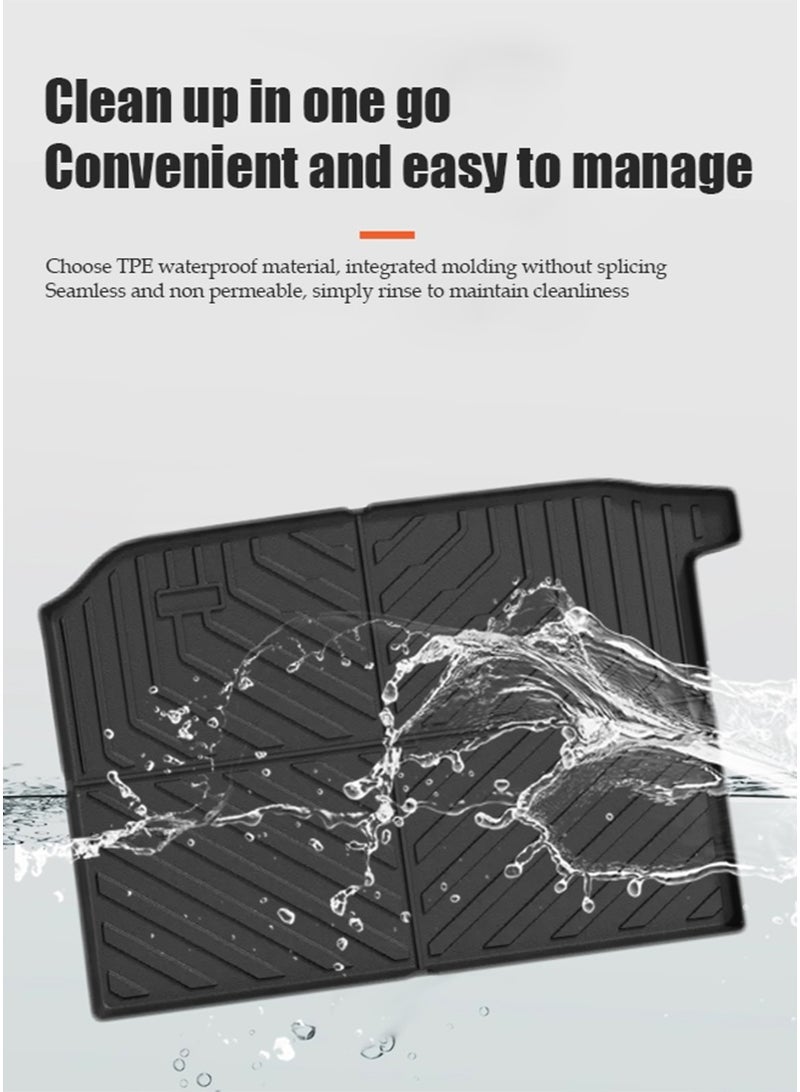 JETOUR Automobile floor mat accessories, suitable for Jetour T2 gasoline car and hybrid car trunk mat, wear-resistant, easy to clean, high-end, material: TPE. - Image 3