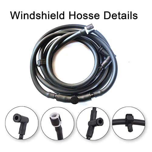 YIENAKFUN Windshield Washer Hose Jet fluid Spray Nozzles repair kit Compatible with Ford 2011-2016 F250 F350 F450 Super Duty BC3Z-17K605-B BC3Z-17603-A Windshield Washer Hose - Image 3
