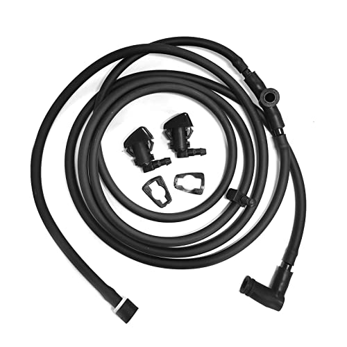 YIENAKFUN Windshield Washer Hose Jet fluid Spray Nozzles repair kit Compatible with Ford 2011-2016 F250 F350 F450 Super Duty BC3Z-17K605-B BC3Z-17603-A Windshield Washer Hose - Image 1