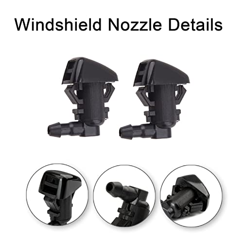 YIENAKFUN Windshield Washer Hose Jet fluid Spray Nozzles repair kit Compatible with Ford 2011-2016 F250 F350 F450 Super Duty BC3Z-17K605-B BC3Z-17603-A Windshield Washer Hose - Image 2