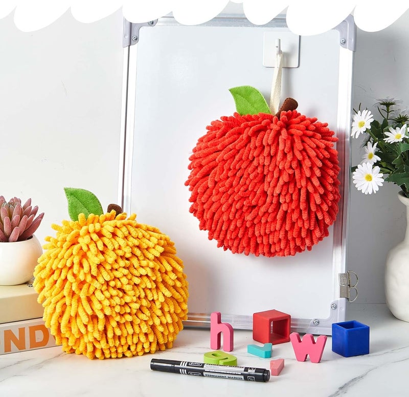 Dry Eraser 2-Pack Double-Sided Microfiber Apple Design - Soft Surface-Safe Reusable Whiteboard Eraser for Classroom Office Home Teachers Students - Image 4
