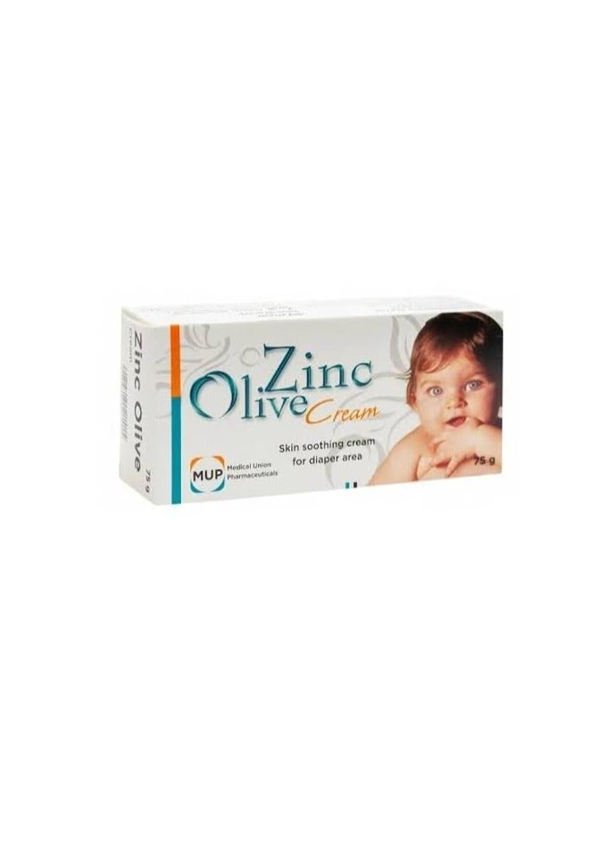 Zinc Olive Cream for Baby Skin and Diaper Area Care 75g - Image 1
