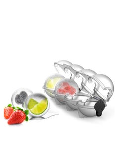 4-Hole Ice Ball Maker Clear 2 Pieces 23 X 6.5 X 5.5Cm