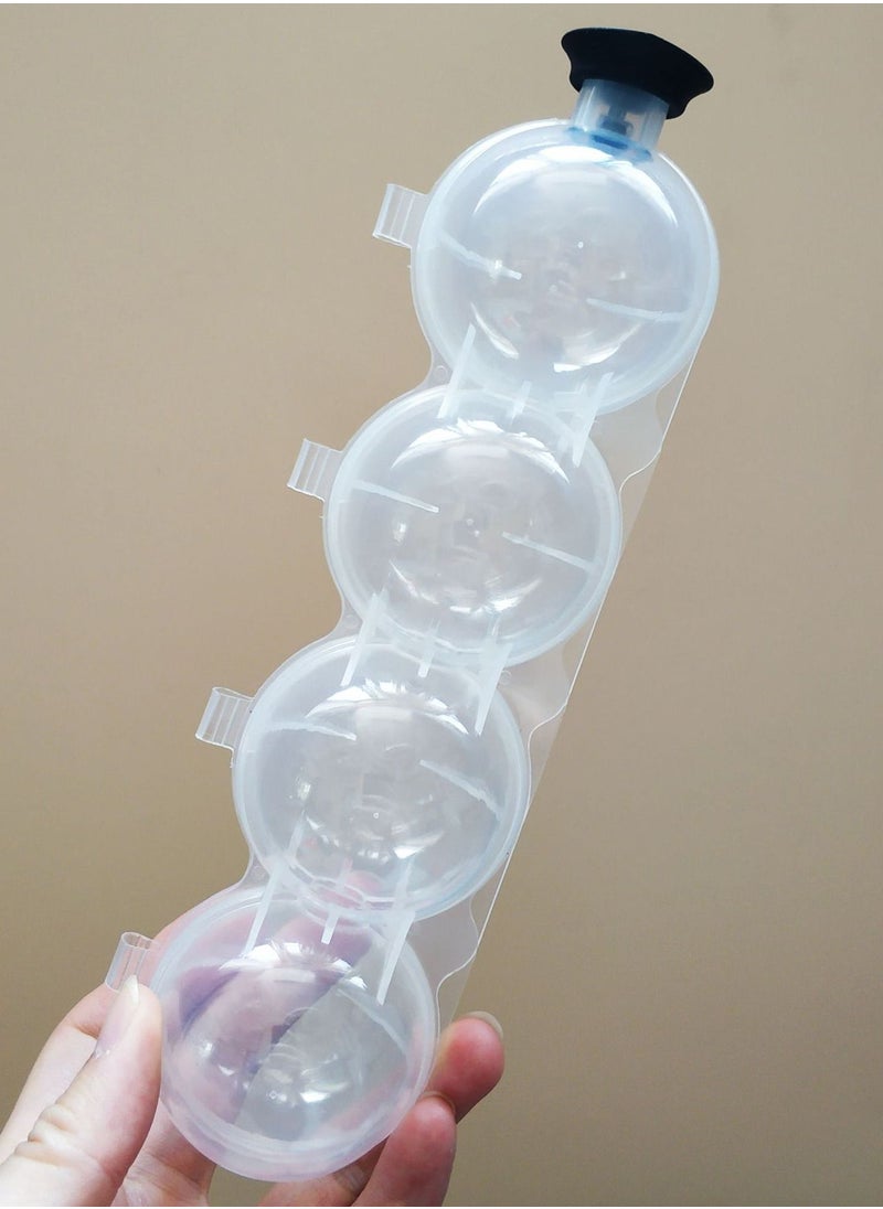 KASTWAVE - 4-Hole Ice Ball Maker Clear 2 Pieces 23 X 6.5 X 5.5Cm - Image 1