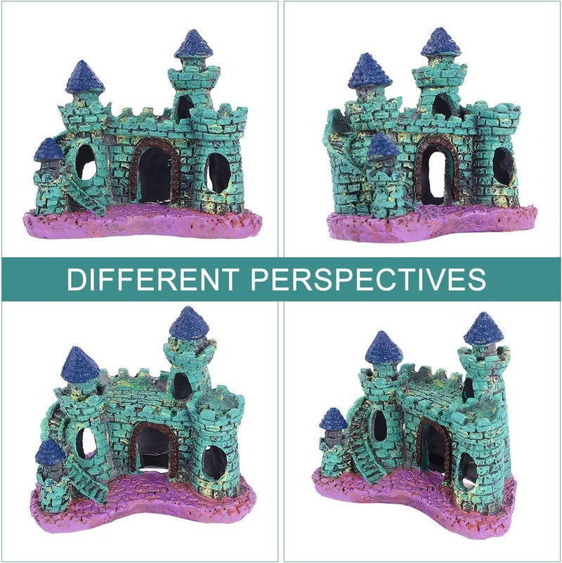 klarako Fish Tank Landscaping Ornaments Castle Villa Aquarium Decoration (Green) - Image 5