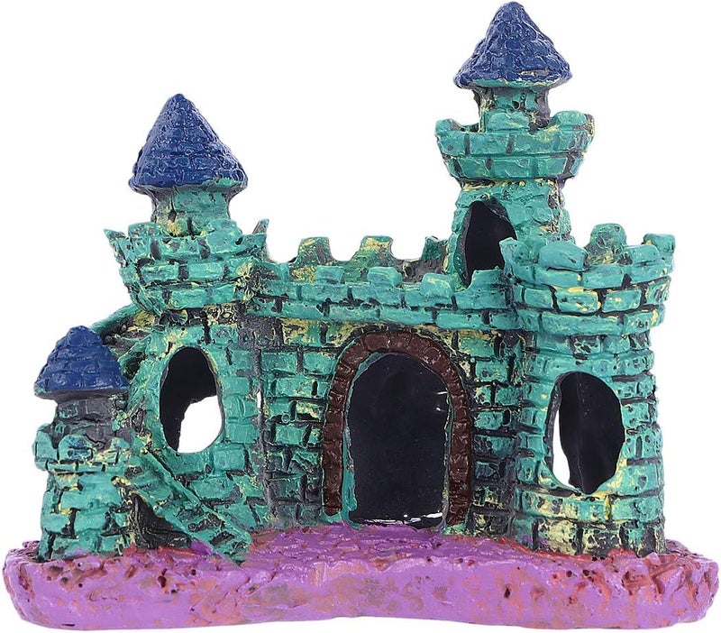 klarako Fish Tank Landscaping Ornaments Castle Villa Aquarium Decoration (Green) - Image 1