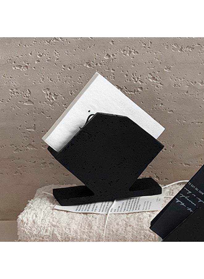 1pcs Modern And Fashionable Tissue Box, Table Marble Napkin Holder, Natural Limestone Texture Home Decoration, Suitable For Modern Farmhouse Decoration, Bathroom Accessories, Homes, Kitchens, And Restaurants - Image 4