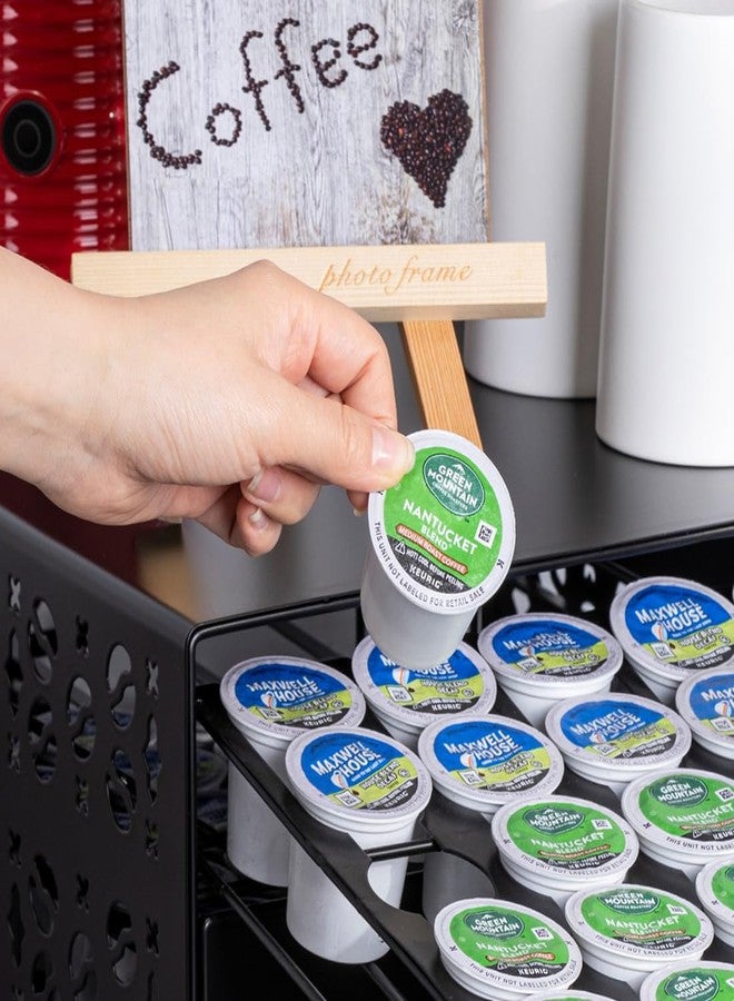 فلاج شيب منظم كبسولات القهوة FlagShip K Cup ذو طبقتين، حامل كبسولات قهوة Keurig، يوفر مساحة على سطح المطبخ (سعة 84 كبسولة) - Image 5