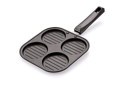 Dynore Square Grill Non-Stick 4 Cavities Multi Snack Maker, (Mini Uttapam/Pancake Maker)