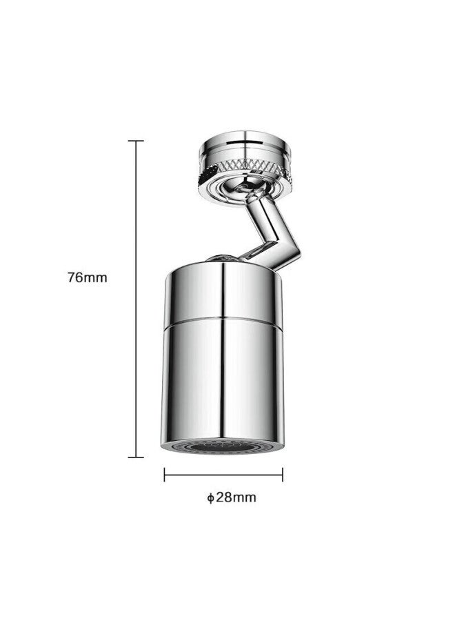 Jomoo Splash-proof Filter, 720-degree nidirectional Dual-function Curved Foot Aerator Extension Head, 02308-1c - Image 5