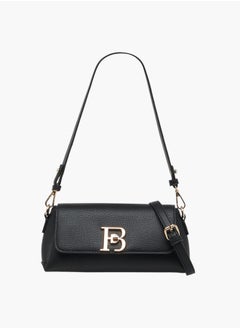 Flora Bella By Shoexpress Women's Logo Accent Crossbody Bag with Twist Lock Closure and Detachable Strap  - Image 1