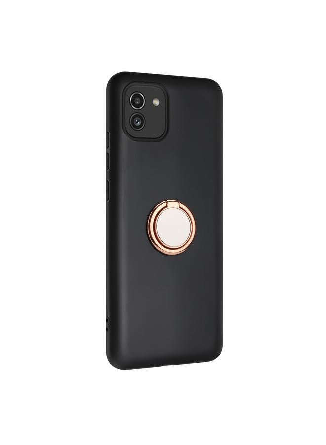 S-TOP Case For Samsung Galaxy A03 166mm EU Matte Ring Holder TPU Phone Case - Image 2