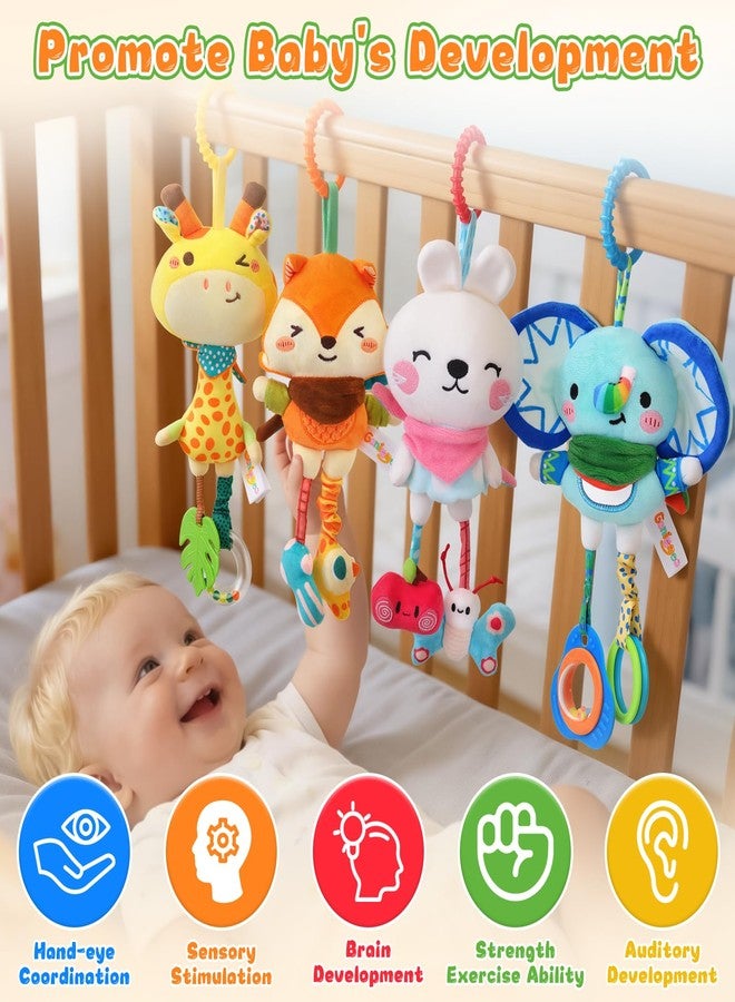 YELUFT Baby Toys for 0 3 6 9 12 Months, Baby Hanging Toys, Car Seat Stroller Crib Gym Baby Rattle Toys with Teether for Newborn Infants Toddlers Baby Boys Girls Gifts - Image 2