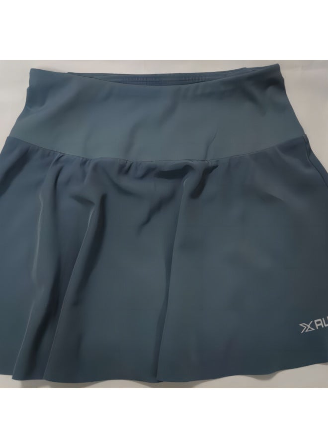 Running Sports Short Skirt For Women, Elastic Anti-exposure High-waisted Zipper Pocket Fitness Quick-dry Training Yoga Skirt Pants Slim Fit