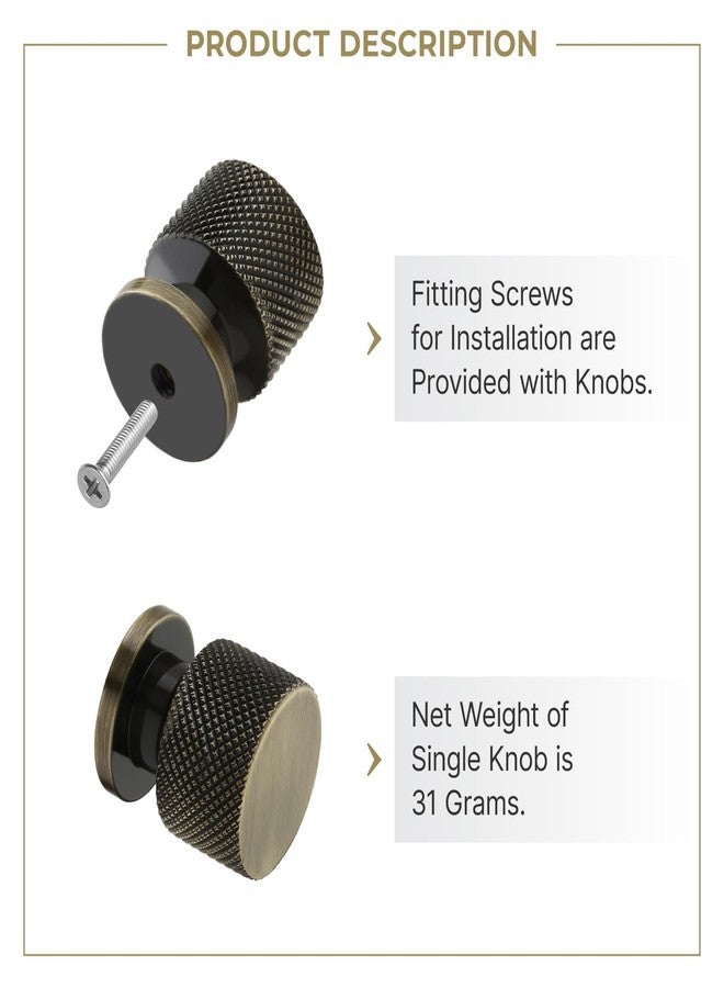 LAPO 10 Piece Drawer Knobs for Cabinet, Wardrobe, and Dresser - Stylish & Durable Aluminum Door Knob Handle for Kitchen, Bathroom, and Furniture (Antique Finish) - Image 4