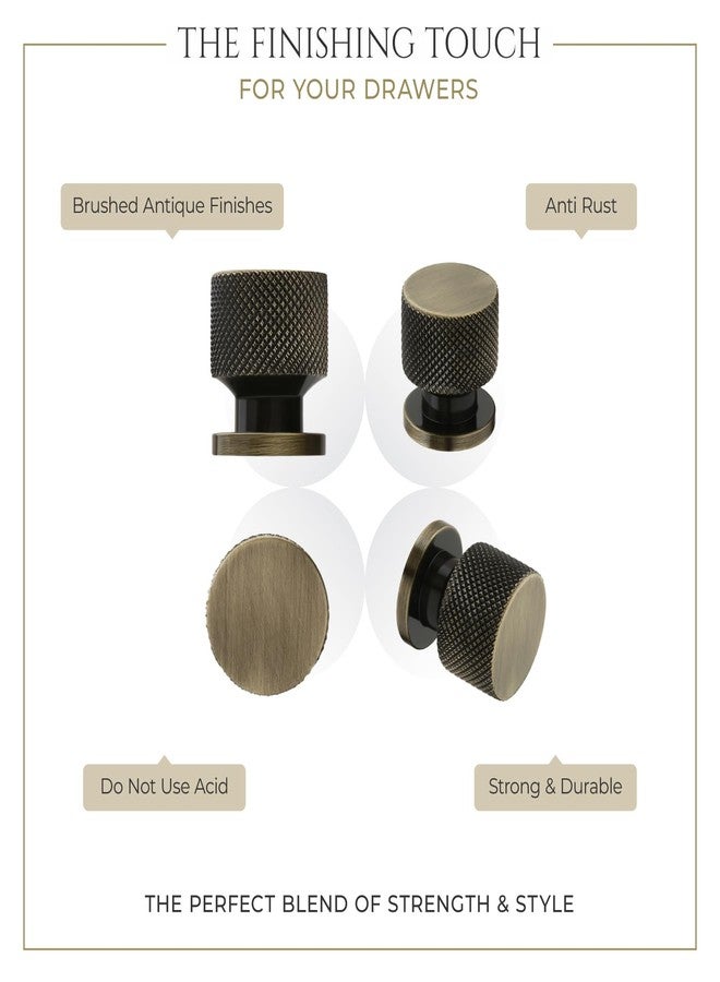 LAPO 10 Piece Drawer Knobs for Cabinet, Wardrobe, and Dresser - Stylish & Durable Aluminum Door Knob Handle for Kitchen, Bathroom, and Furniture (Antique Finish) - Image 5
