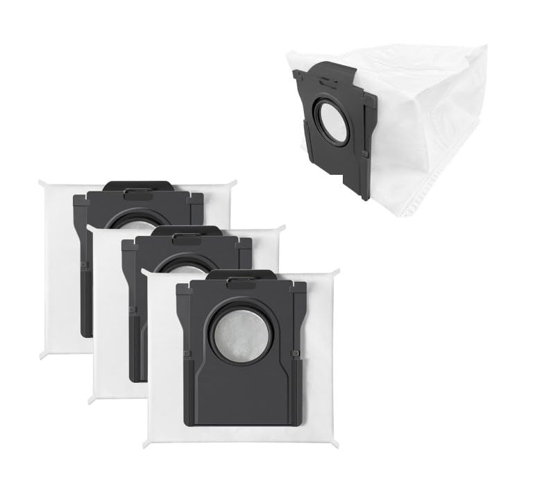 HASTHIP HASTHIP 4Pcs Dust Collector Bags for Dreame L10s Pro Ultra Vacuum Cleaner Replenishment Kit Replacement Parts Replacement Accessories Superior Filtration Capabilities Large Dust Bags Cleaning Tool - Image 1