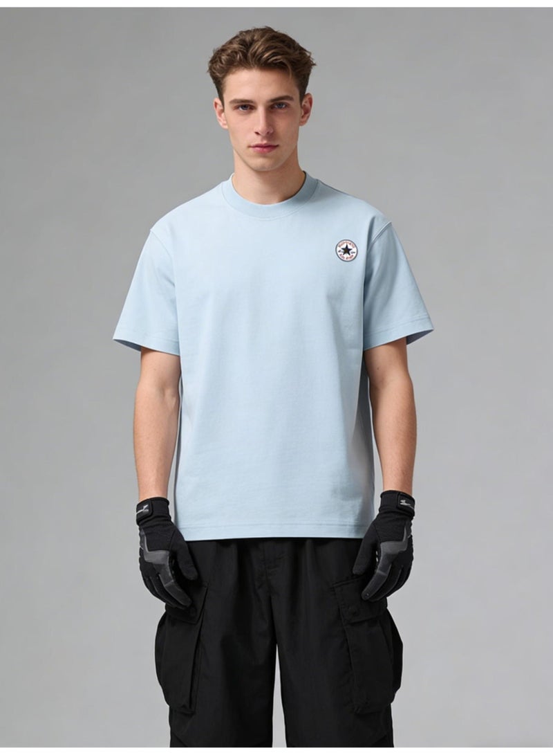 CONVERSE Men's and women's t-shirts, high-grade cotton loose short sleeves, round converse logo, men's and women's retro street clothes. Heavy cotton up to 300G. - Image 3