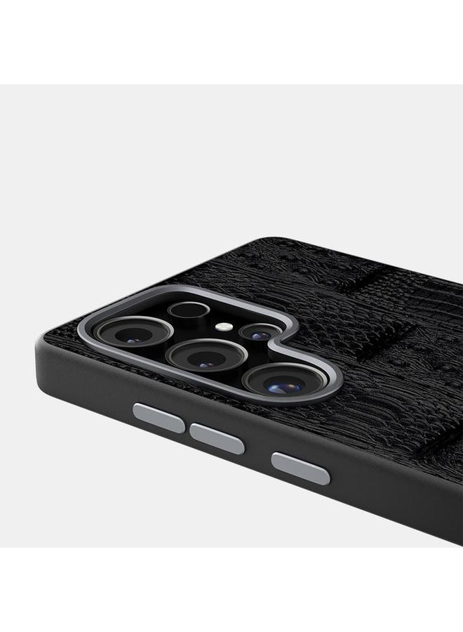S-TOP Case For Samsung Galaxy S25 Ultra 5G ABEEL Beast Pattern 6D Micro-Embossed MagSafe Genuine Leather Phone Case - Image 5