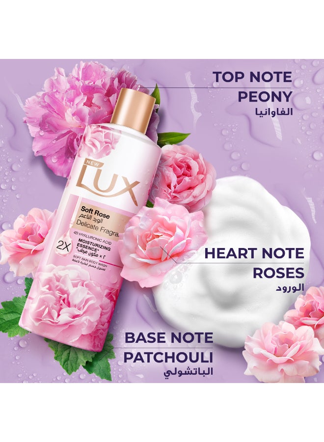 Lux Soft Rose Delicate Fragrance Body Wash 2 x 500ml - Image 3