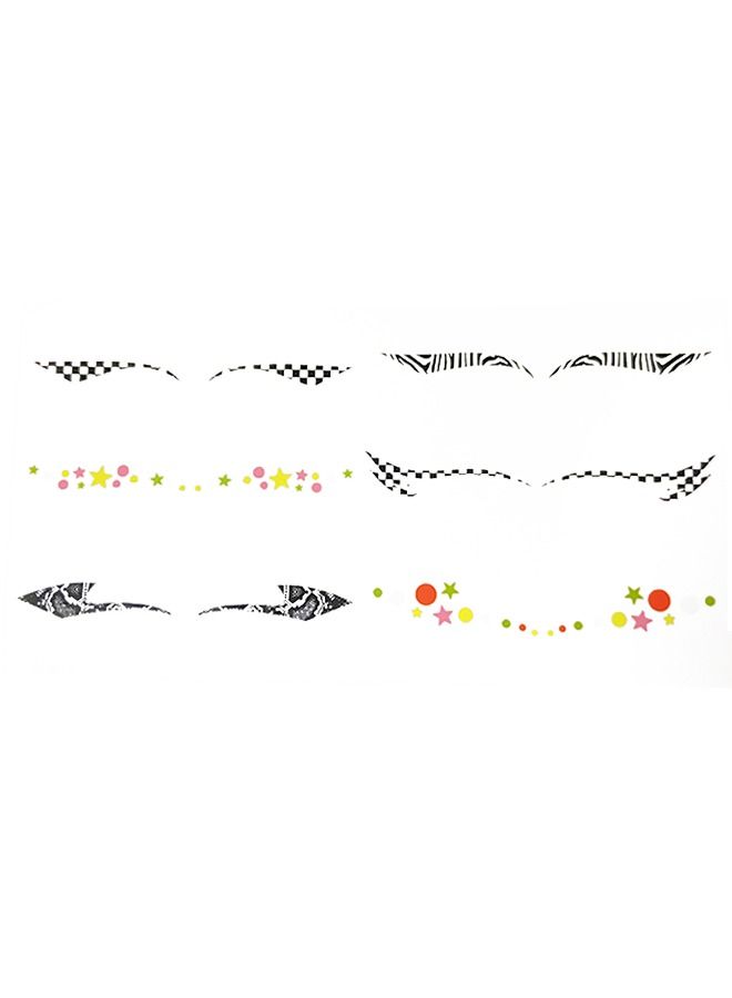 1 Sheets Of Eye Liner Sticker Multicolour - Image 2