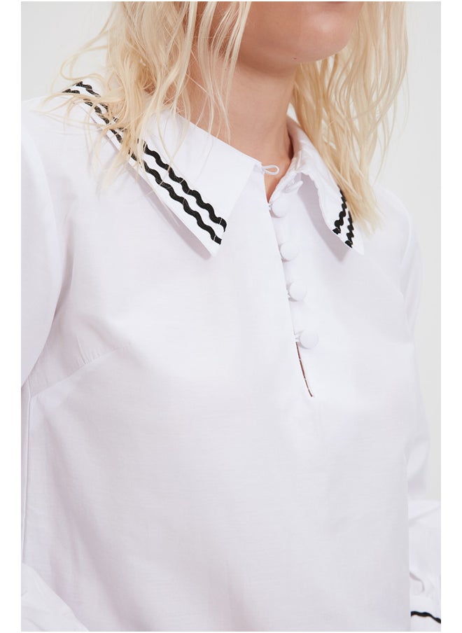 trendyol - Blouse - White - Regular fit - Image 1