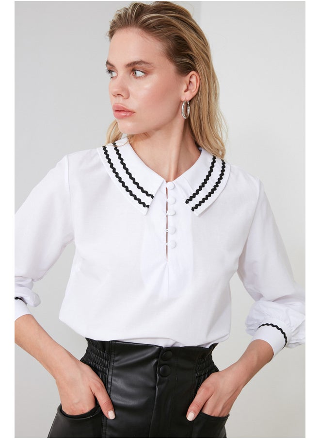 trendyol - Blouse - White - Regular fit - Image 1