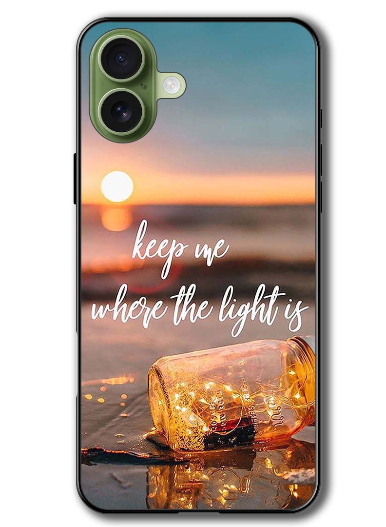 Theodor Case Compatible with Apple iPhone 17 6.3 Inch Protection Shockproof Bumper Cover Keep Me Where The Light - Image 1