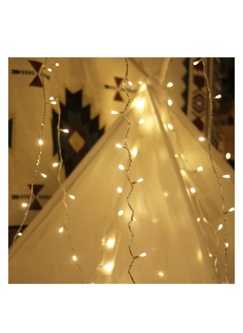 Yuwell Ramadan Light Warm White LED Fairy Light Exterior Waterproof Fairy Light For Trees Party Indoor And Outdoor Decoration For Home And Garden Decoration 5 Meter 50 LED Ramadan Decoration Light  - Image 2