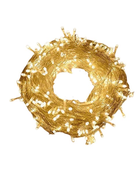 ضوء رمضان أبيض دافئ LED ضوء خرافي خارجي مقاوم للماء ضوء خرافي للأشجار والحفلات ديكور داخلي وخارجي للمنزل والحديقة ديكور 5 متر 50 LED ضوء زينة رمضان