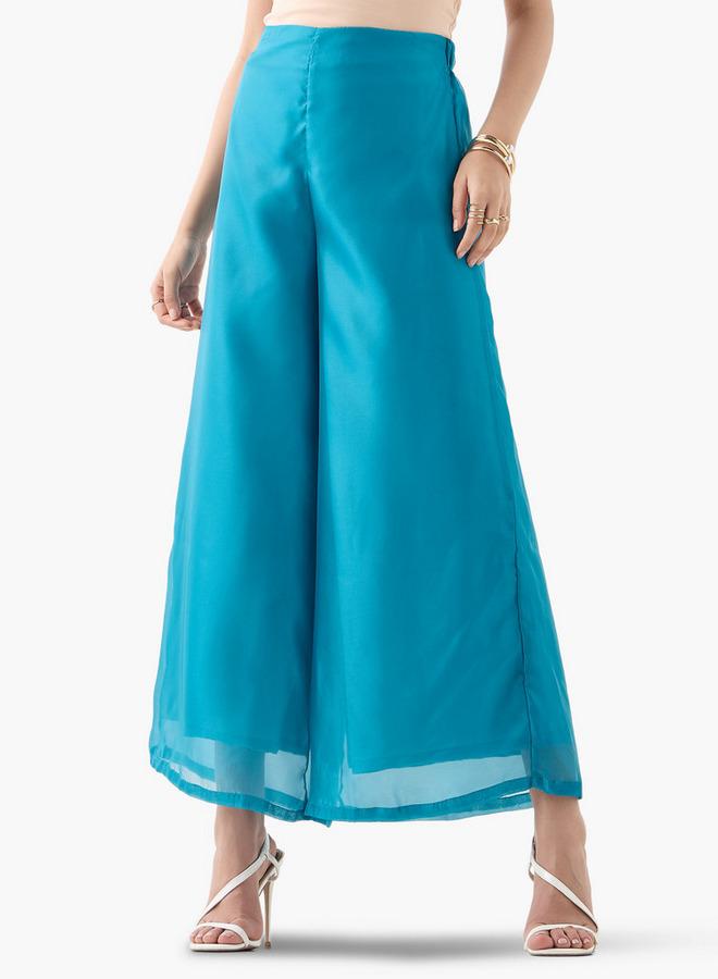 ايكونيك بنطلون بالازو نسائي بخصر مطاطي - Image 1