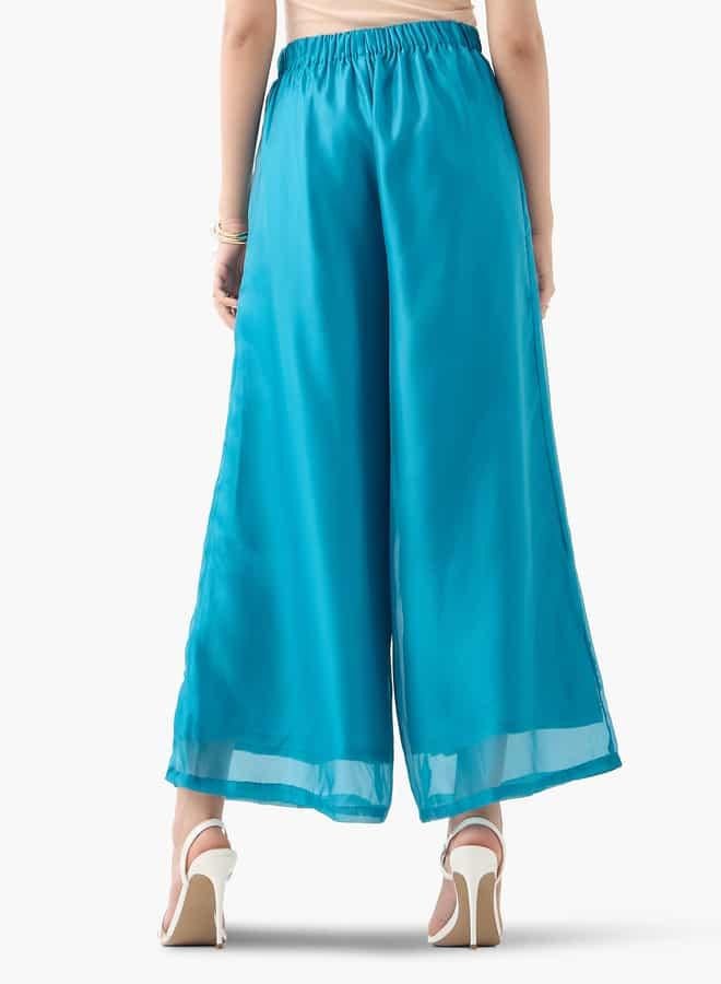 ايكونيك بنطلون بالازو نسائي بخصر مطاطي - Image 4